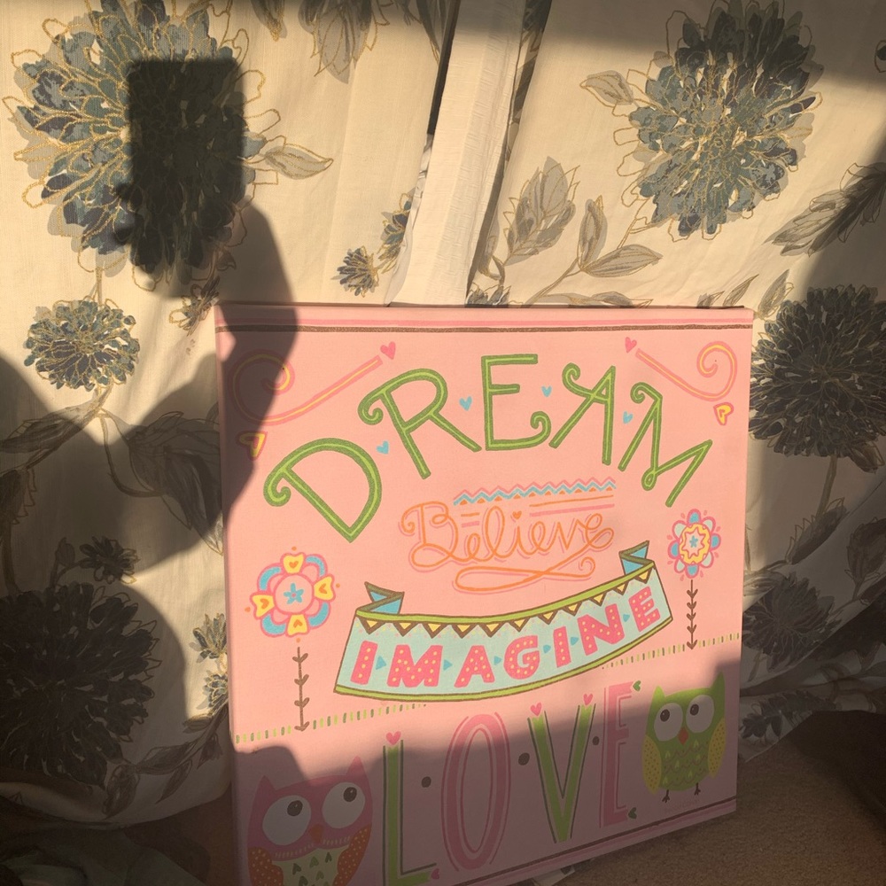 Super cute canvas decoration